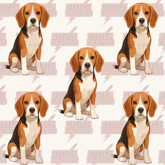 Beagle fur-baby artwork – custom DTF design
