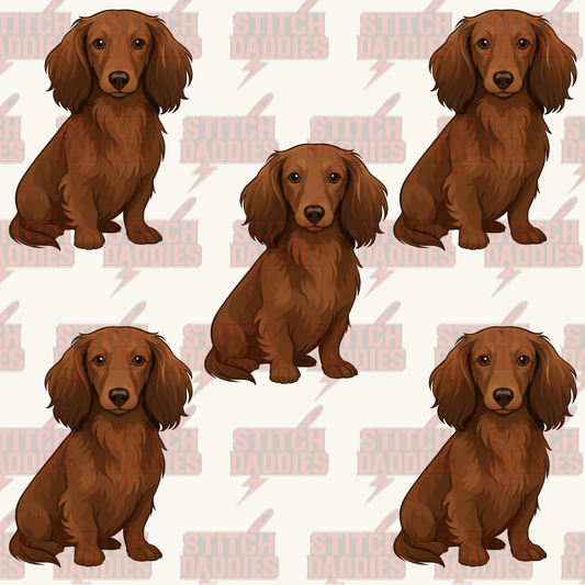 Dachshund fur-baby artwork – custom DTF design