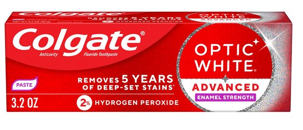 Colgate Optic White Advanced Enamel Strength Toothpaste, 3.2 OZ