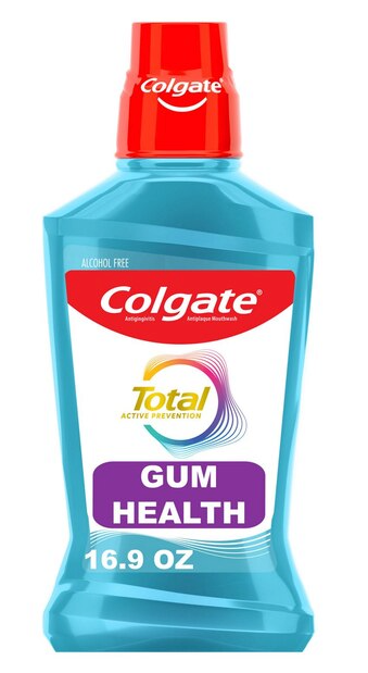 Colgate Total Gum Health Mouthwash, Clean Mint, 16.9 OZ