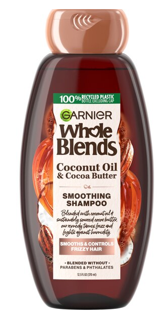 Garnier Whole Blends Coconut Oil & Cocoa Butter Smoothing Shampoo, 12.5 OZ