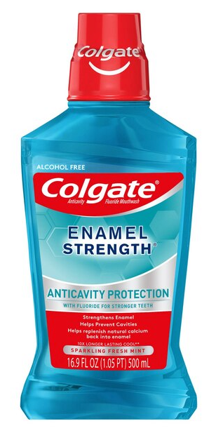 Colgate Enamel Health Mouthwash, Fresh Mint, 16.9 OZ