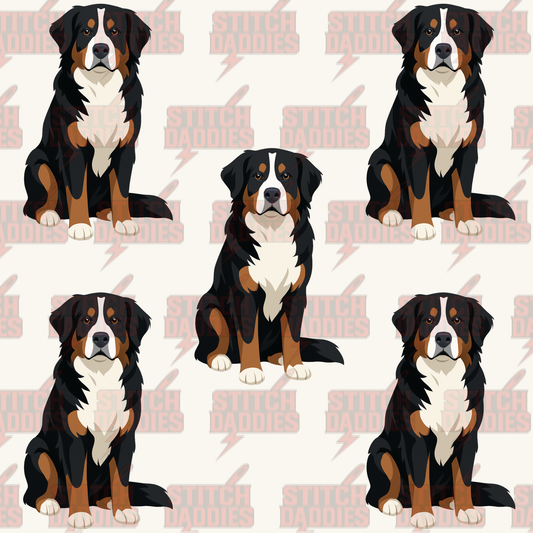 Bernese Mountain Dog fur-baby artwork – custom DTF design