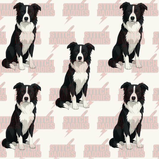 Border Collie fur-baby artwork – custom DTF design
