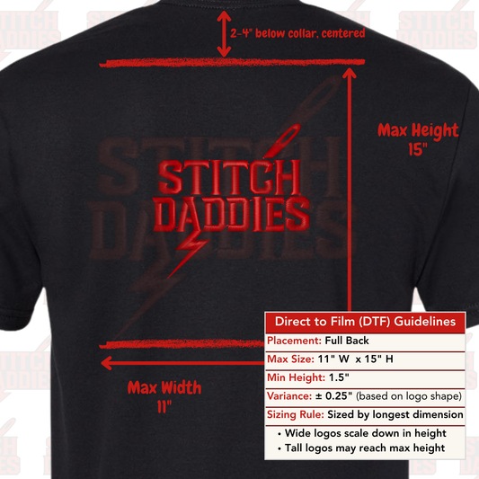 Custom DTF Full Back T‑Shirt | Direct To Film