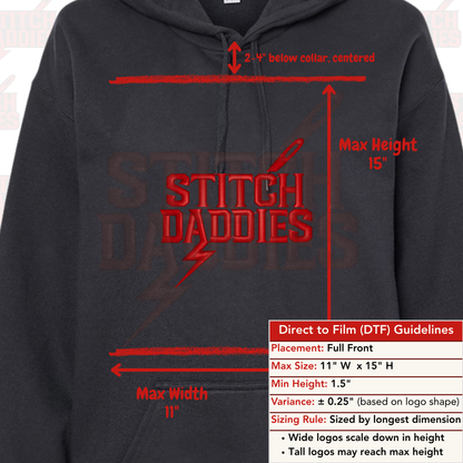 Custom DTF Hoodie| Direct to Film