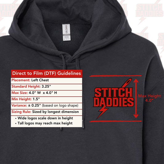 Custom DTF Left Chest Softstyle® Hoodie| Direct to Film