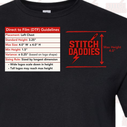 Custom DTF Full Back T‑Shirt | Direct To Film