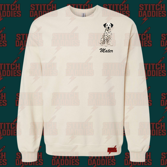 Dalmatian fur-baby artwork – custom DTF design