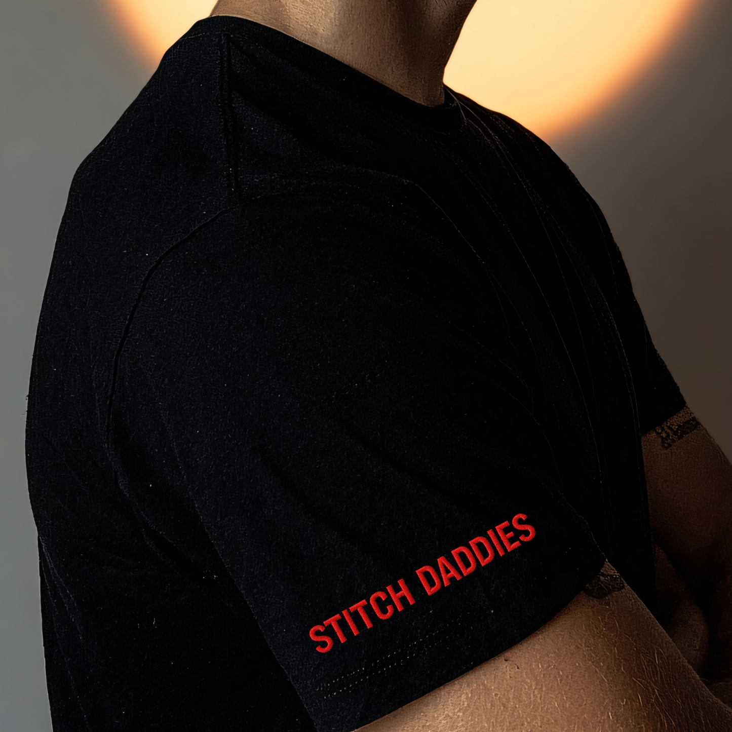 Custom Embroidered Left Sleeve T‑Shirt