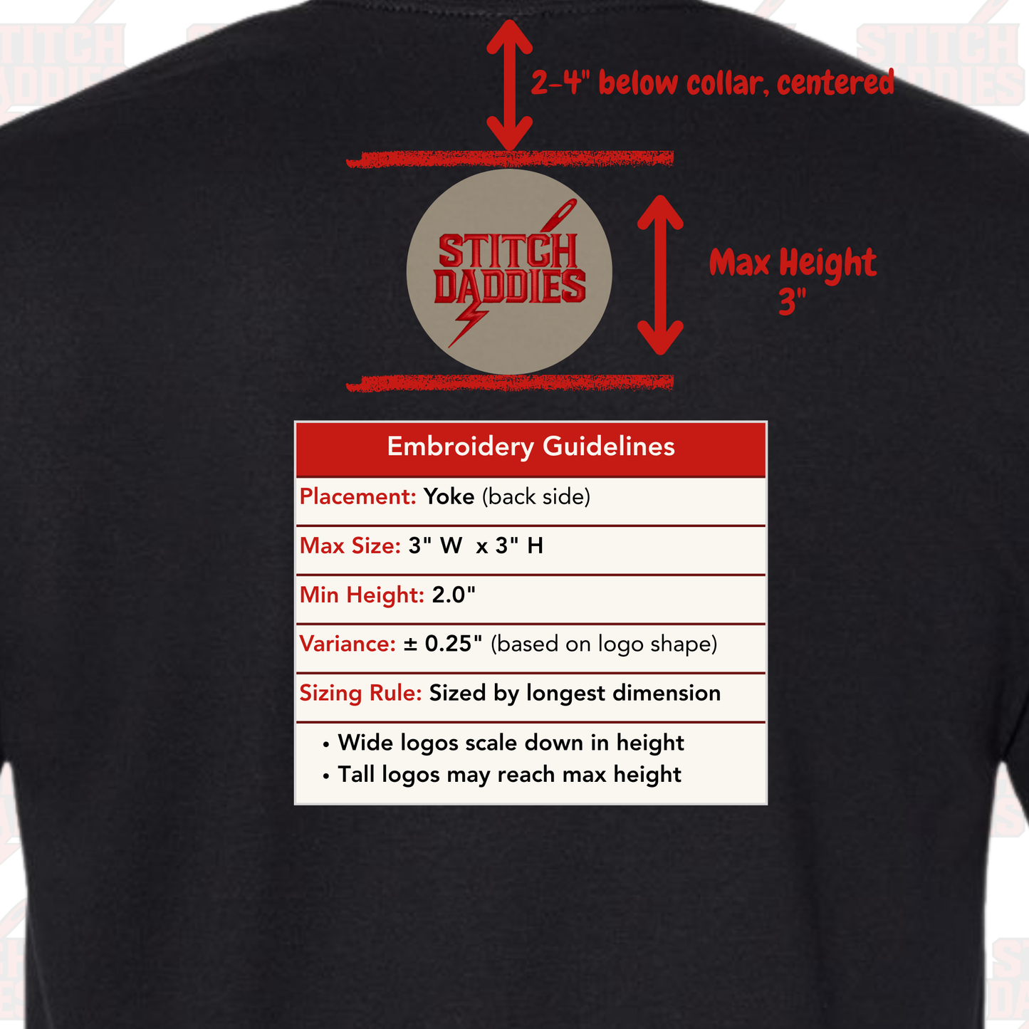 Custom Embroidered Left‑Chest T‑Shirt