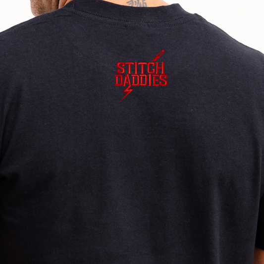 Custom Embroidered Yoke T‑Shirt