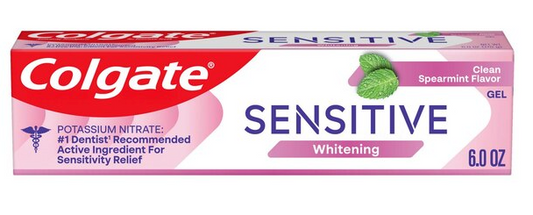 Colgate Sensitive Anticavity Whitening Toothpaste, Fresh Mint, 1 Each, 6 Ounces