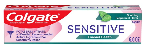 Colgate Sensitive Enamel Health Toothpaste, Soothing Peppermint, 6 OZ
