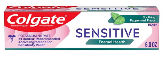 Colgate Sensitive Enamel Health Toothpaste, Soothing Peppermint, 6 OZ