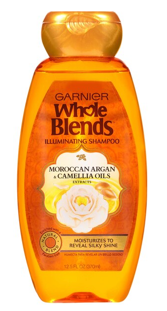 Garnier Whole Blends Moroccan Argan & Camellia Oil Extracts Illuminating Shampoo, 12.5 OZ