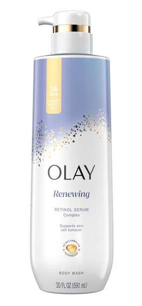 Olay Cleansing & Renewing Nighttime Body Wash with Vitamin B3 and Retinol, 20 oz