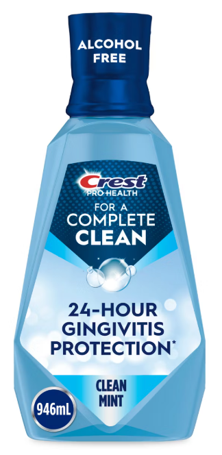 Crest Pro-Health Antigingivitis Antiplaque Mouthwash, Clean Mint Multi-Protection, 33.8 OZ