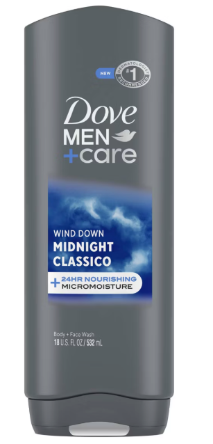 Dove Men+Care Midnight Classico Body + Face Wash - Cedar & Vanilla - 18 fl oz
