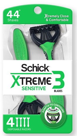 Schick Xtreme 3 Sensitive Razor - 4ct