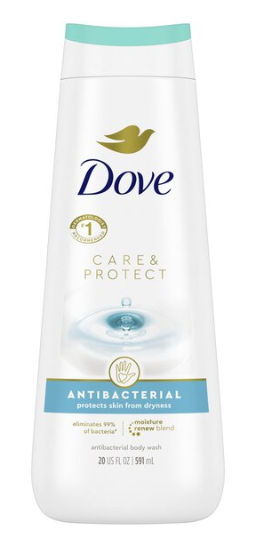 Dove Body Wash Antibacterial Care, Effectively Cleanses & Eliminates 99% of Bacteria - 20 fl oz