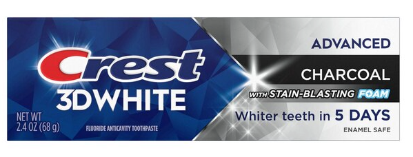 Crest 3D White Charcoal Teeth Whitening Toothpaste, 2.4 Ounces