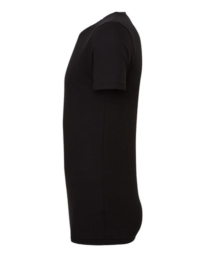 Bella + Canvas 3001CVC CVC Jersey Tee — Left Side — Solid Black Blend | placement-left-side color-solid-black-blend