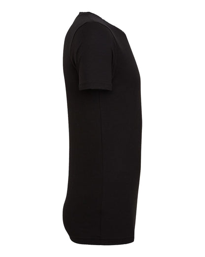 Bella + Canvas 3001CVC CVC Jersey Tee — Right Side — Solid Black Blend | placement-right-side color-solid-black-blend