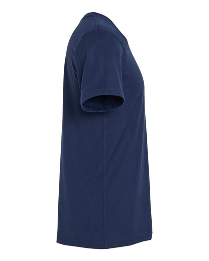Bella + Canvas 3001CVC CVC Jersey Tee — Right Side — Solid Navy Blend | placement-right-side color-solid-navy-blend