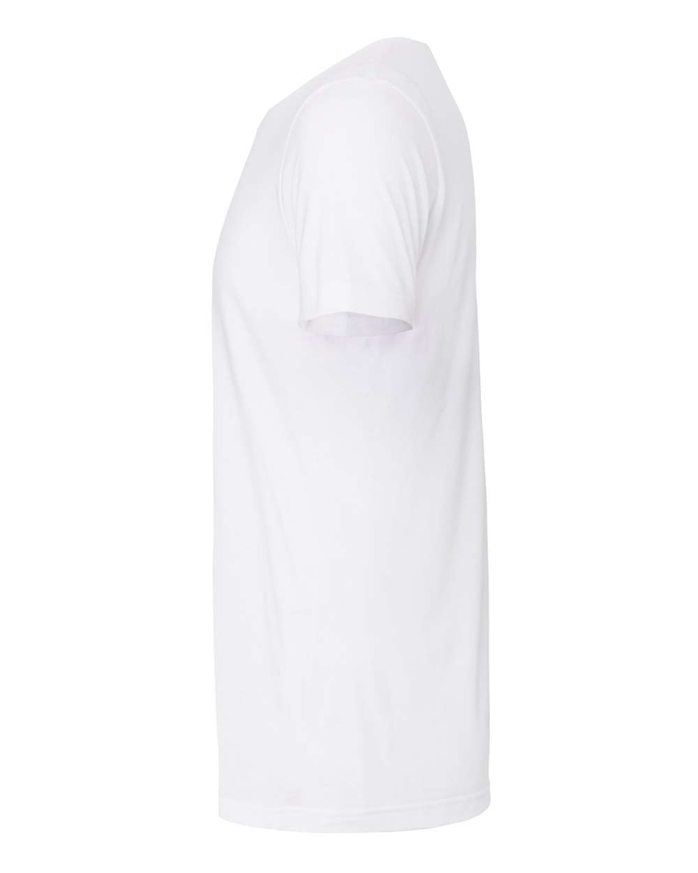 Bella + Canvas 3001CVC CVC Jersey Tee — Left Side — Solid White Blend | placement-left-side color-solid-white-blend