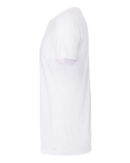 Bella + Canvas 3001CVC CVC Jersey Tee — Left Side — Solid White Blend | placement-left-side color-solid-white-blend