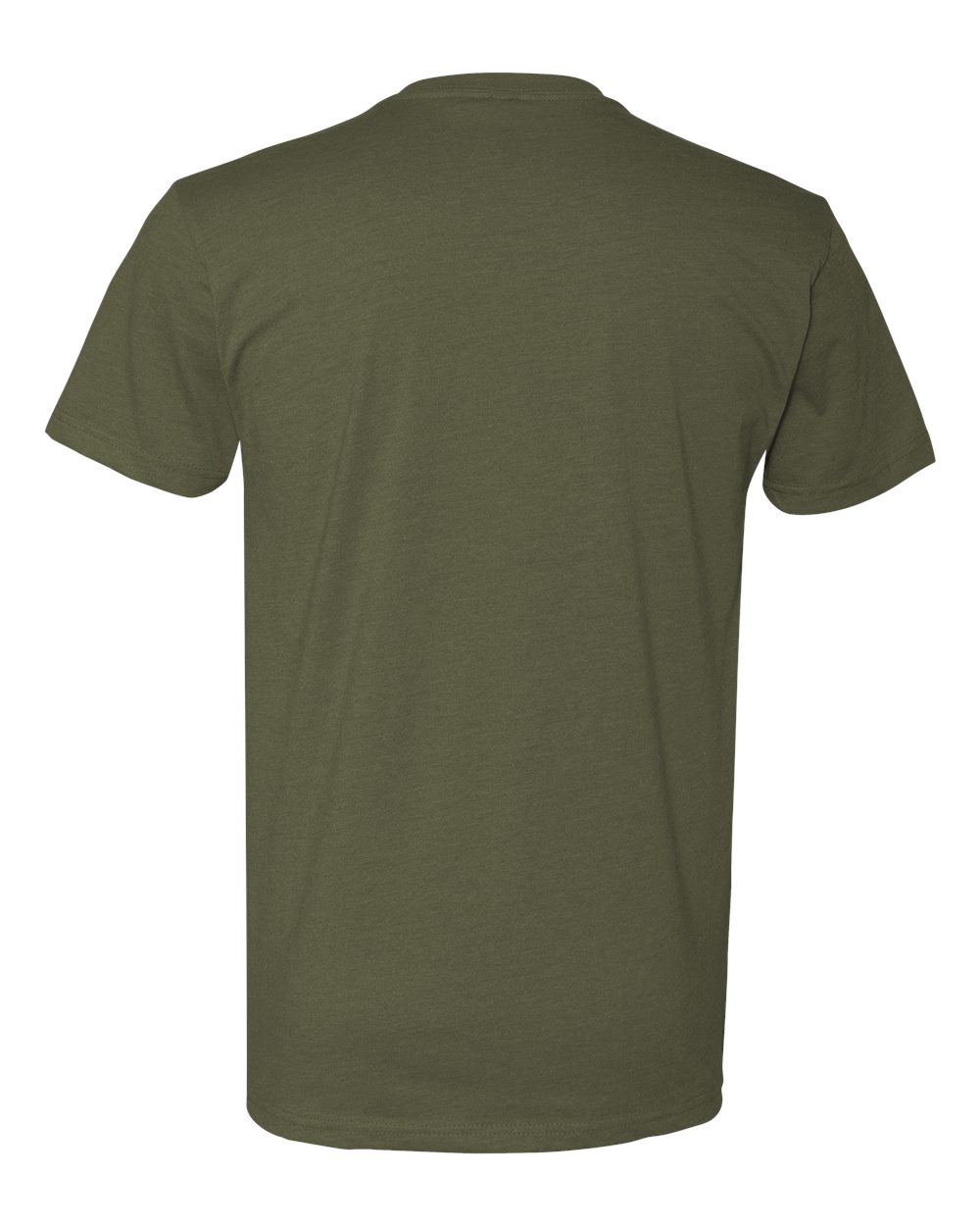 Next Level 6210 Unisex CVC T-Shirt — Back — Military Green | placement-back color-military-green