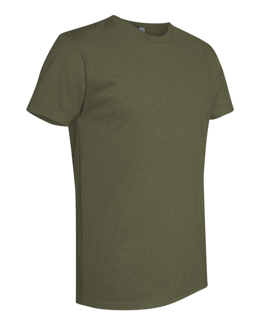 Next Level 6210 Unisex CVC T-Shirt — Left Side — Military Green | placement-left-side color-military-green