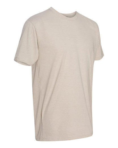 Next Level 6210 Unisex CVC T-Shirt — Left Side — Sand | placement-left-side color-sand